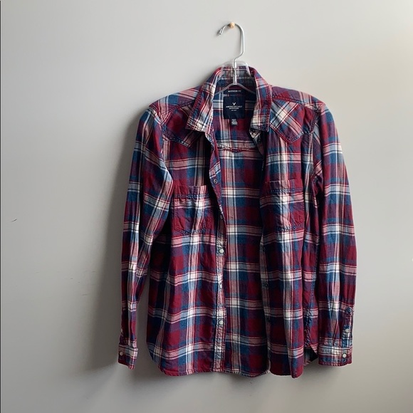 American Eagle Outfitters Tops - AEO Boyfriend Fit Flannel